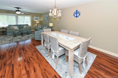 Spacious Dining Area with Upgraded Lighting