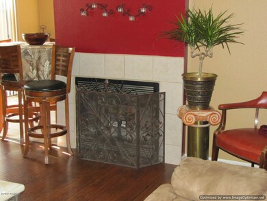 Fireplace in Family Room/Dining Room