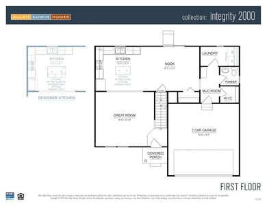 Standard floor plan layout, actual home may vary i