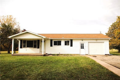 Front Elevation with open front porch