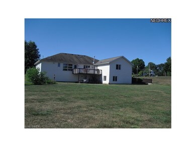 This is a view of the rear and the walk out baseme