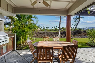 Outdoor lanai area with propane BBQ