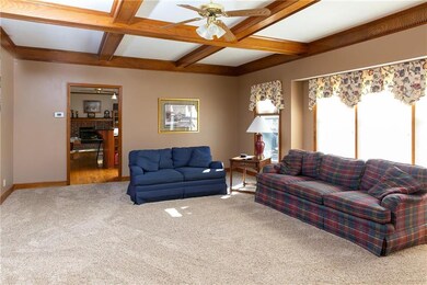 Another view of family room, check out the new car