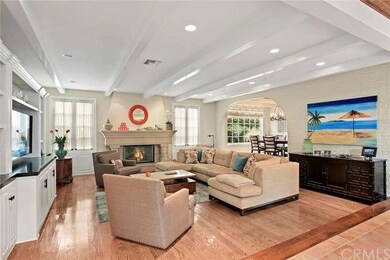 View of the family room and dining room areas from