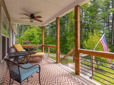 Large covered front porch for your enjoyment and r