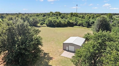 Aerial view of sparsely populated area