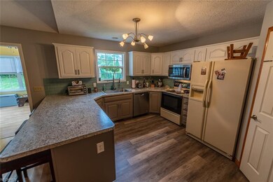 Updated kitchen with eating bar.