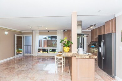 Great Room with marble flooring