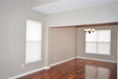 A view of the dining room located just off kitchen