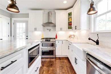 Original refinished hardwood floors.  You cannot find floors like these anymore!