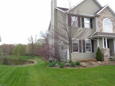 From the east side of the home, you can see the po