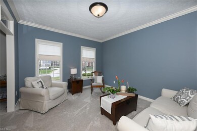 Living Room Features Crown Molding