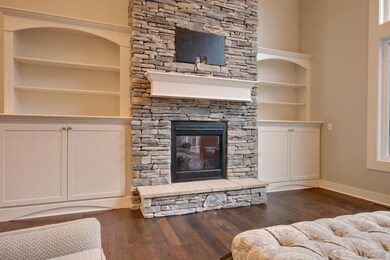 Similar home fireplace in 2 story GR