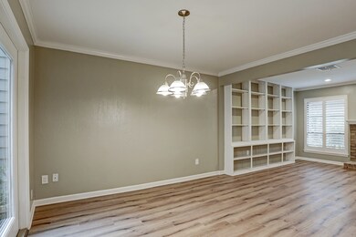 Open living room and dining room is very spacious.