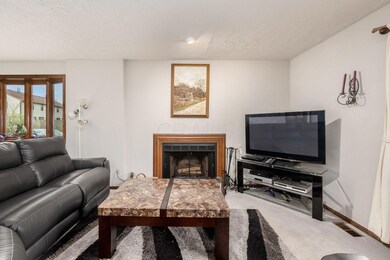spacious Living with fireplace