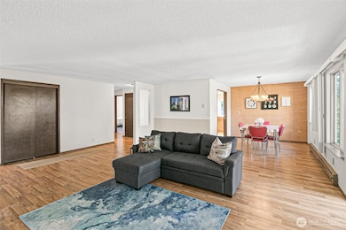 Many Closets, Newer Laminate Floors. Kitchen is tucked in the back.