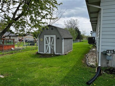 The shed provides extra storage -- or convert it t