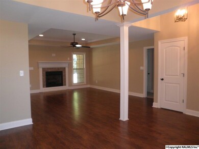View of the dining room from the great room.