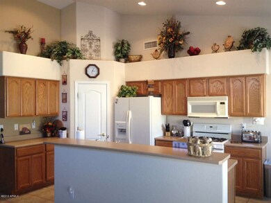 Kitchen view with breakfast bar