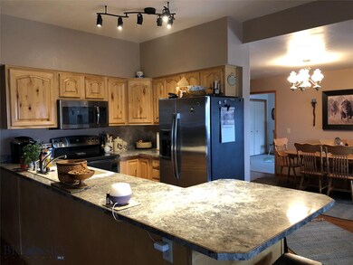Kitchen opens to attached dining room