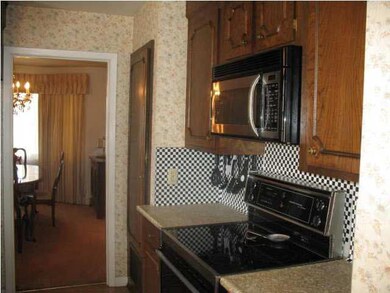 A kitchen view; pantry cabinet.