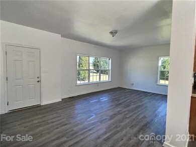 Entry way and living room