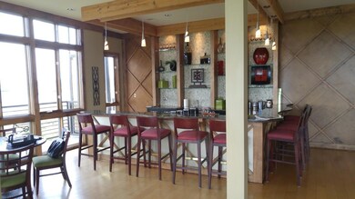 bar area in clubhouse