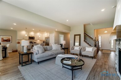 Great view into Kitchen of Keystone model floor pl