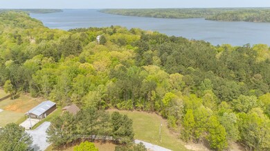 Drone / aerial view with a water view and a view o