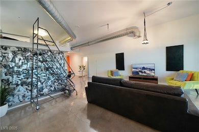 living and lofted bed space