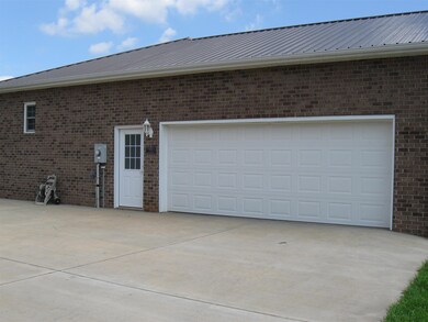 This is the double car attached garage at the house.