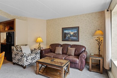 Living room featuring carpet flooring