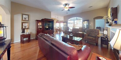 In this open floor plan, you can see the breakfast area from the family room.
