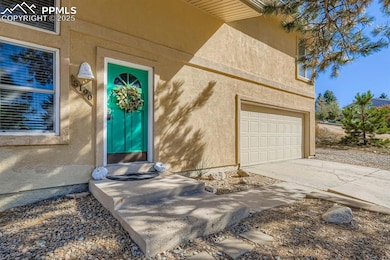 Cheerful and inviting front exterior entrance