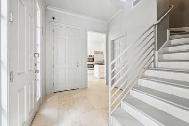 Elevator closet in foyer
