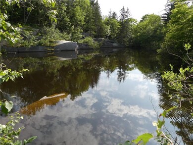 A smaller water body on the...