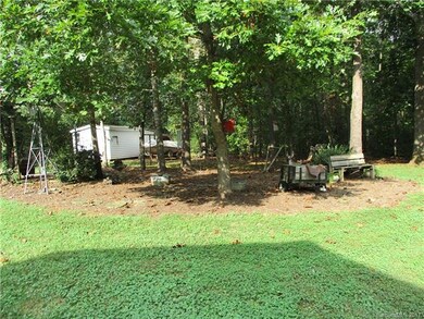 Natural area with trees beside the workshop in the