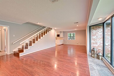 Living area and staircase
