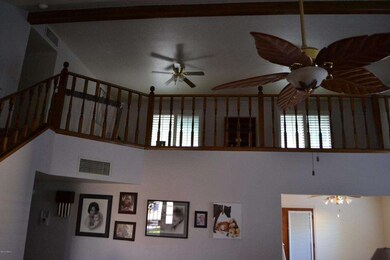 Living Room with Vaulted Ceiling