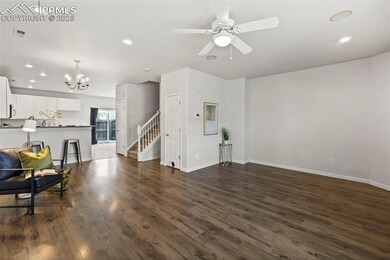 Large living room with engineered floors!