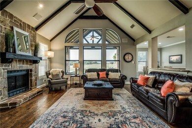 Stunning views with this wood beam cathedral ceili