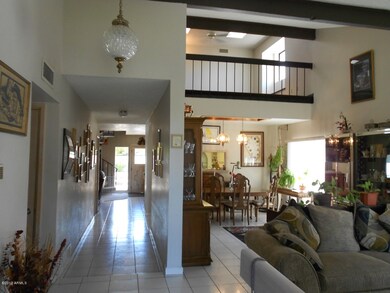 Open living & dining rooms w/loft above