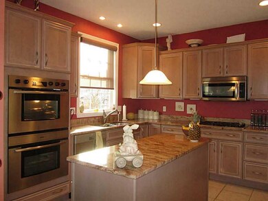 Kitchen. Gourmet kitchen with double ovens, gas co
