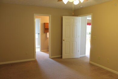 Master Suite with private bath.  Ceiling Fan.  This home offers a split bedroom plan - Master Suite on one side of the home and 2 more bedrooms and another full bath on the opposite side of the Great Room. 