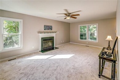 New carpet. Fresh paint. New ceiling fan.  All new