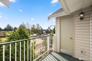 Storage closet of patio.