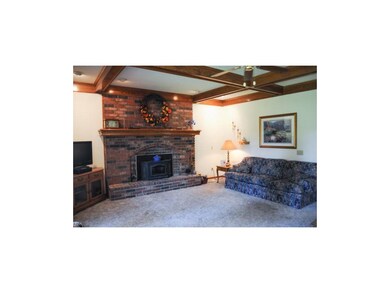 Great Room With Masonry Wood Burning Fireplace