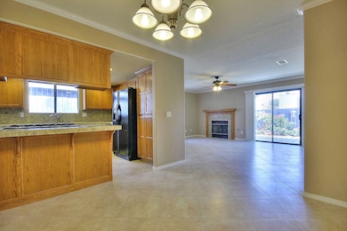 Dining open to kitchen & living room