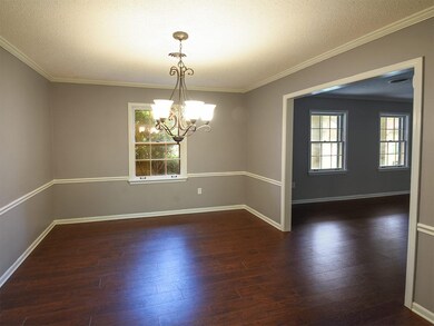 This dining room adjoins the kitchen and will be t