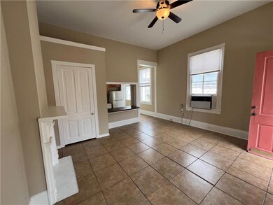 Living and kitchen area